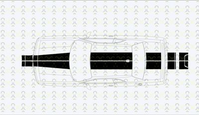 Dodge Challenger Dual Racing Stripe