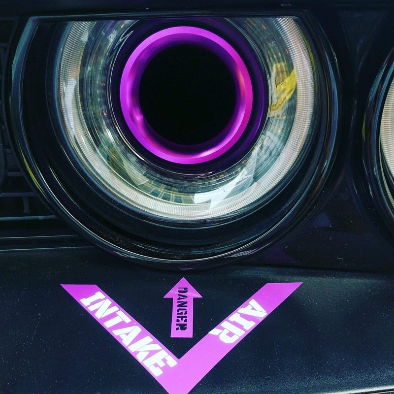 Headlamp Air  Intake Decal for Dodge Challenger