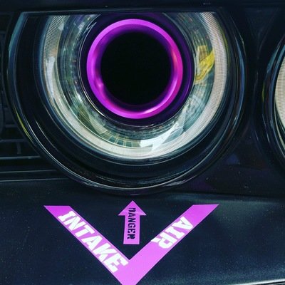 Headlamp Air  Intake Decal for Dodge Challenger