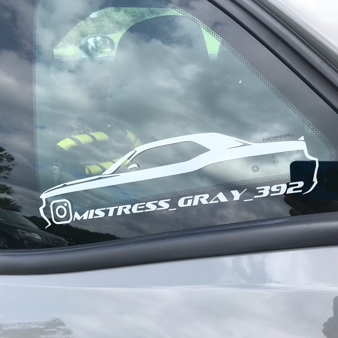 Challenger Instagram Decal