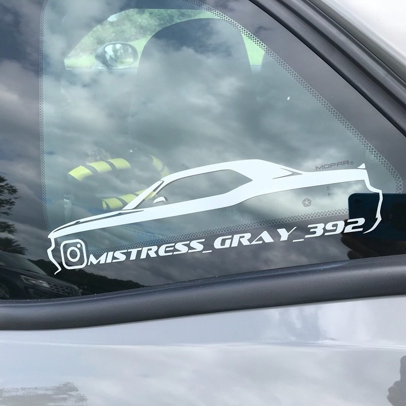 Challenger Instagram Decal