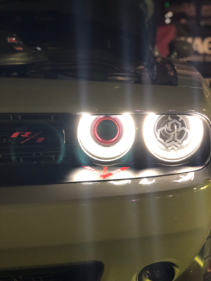 Challenger Frosted Headlight Decal Set