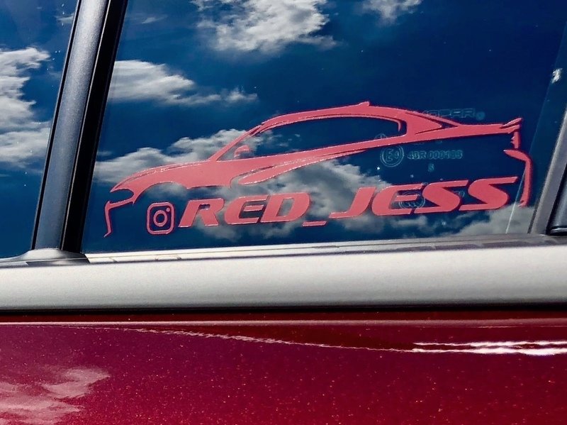 Charger Instagram Decal