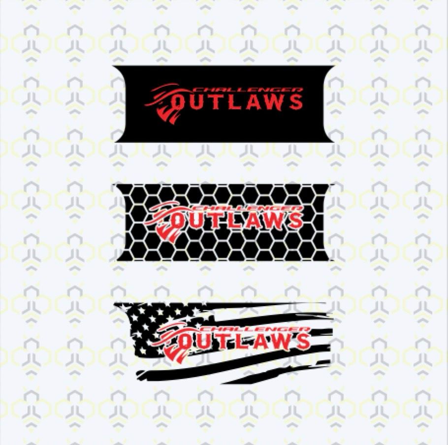 Outlaws Taillight Divider Decal