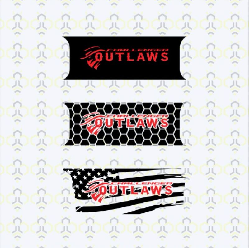 Outlaws Taillight Divider Decal