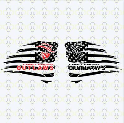 Outlaws Quarter Glass Decal