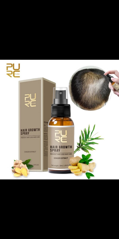 PURC Hair Growth Products Fast Growing Hair Oil Hair Loss Care Spray Beauty Hair &amp; Scalp Treatment for Men Women 30ml