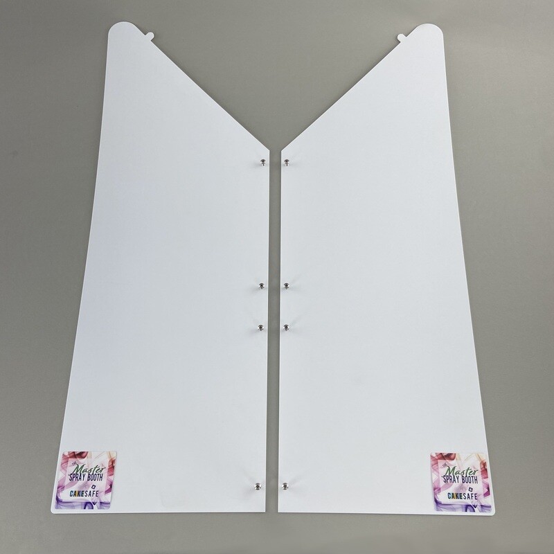Spray Booth - Tall White Plastic Side Panels
