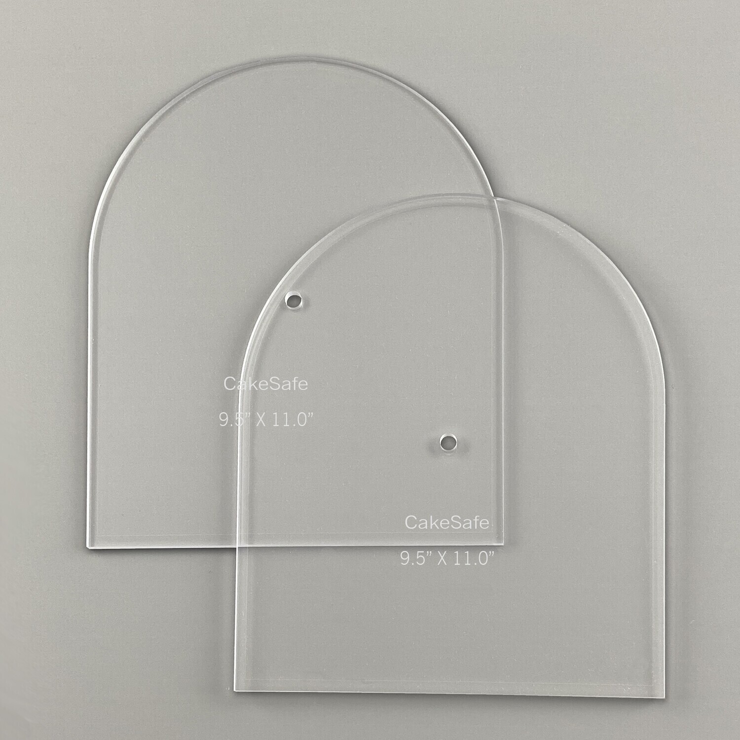 Clearance - 9.5&quot; x 11.0&quot; Arch Acrylic Disks - 2 Disk Set