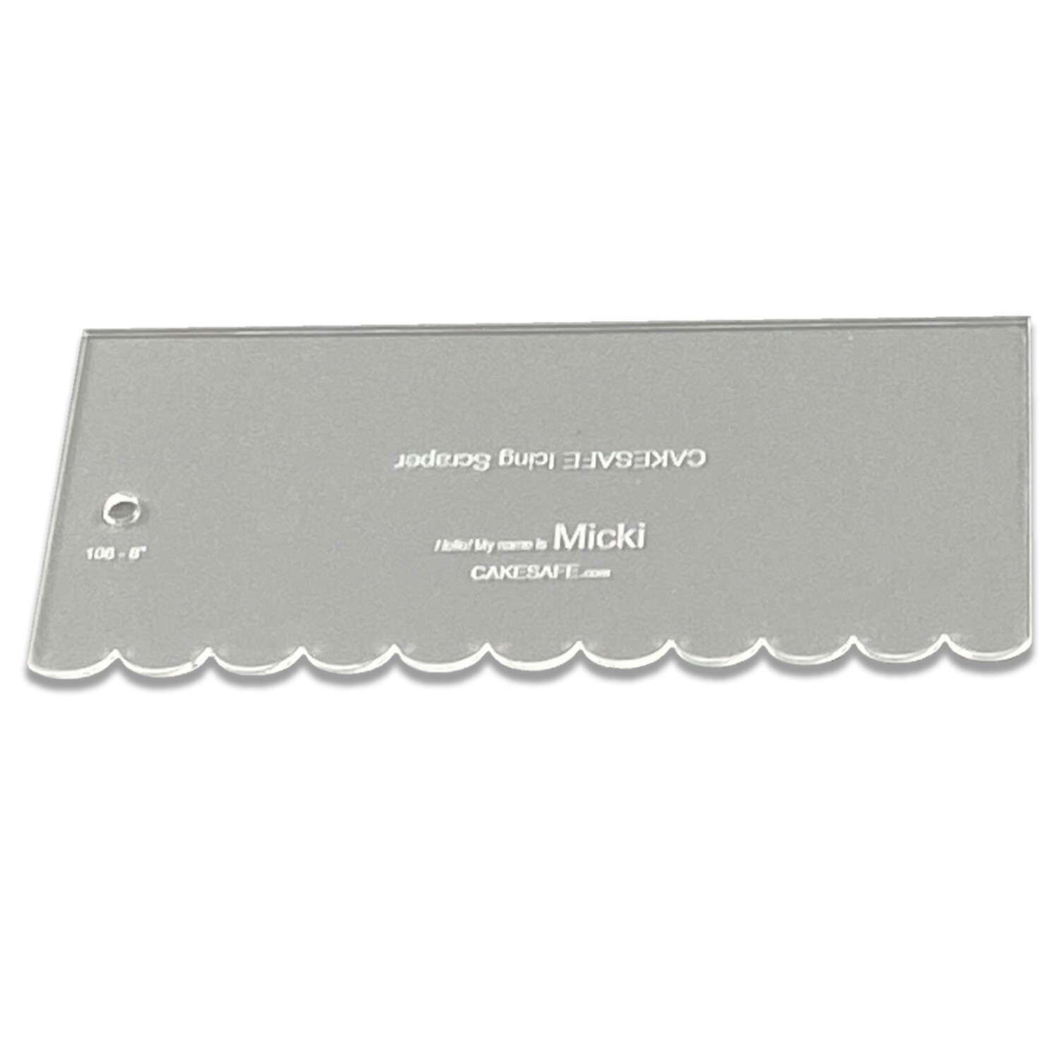 Clearance Exclusive - 8" Micki and Flat Edge Dual Cake Comb