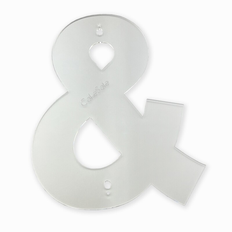 Ampersand Cake Template