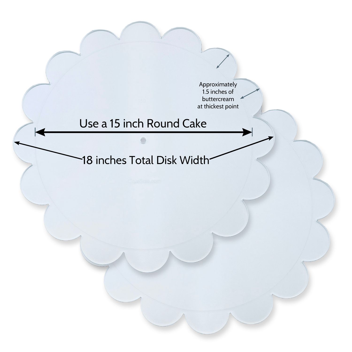 Clearance - 15&#39;&#39; Scallop Disks - 2 Disk Set