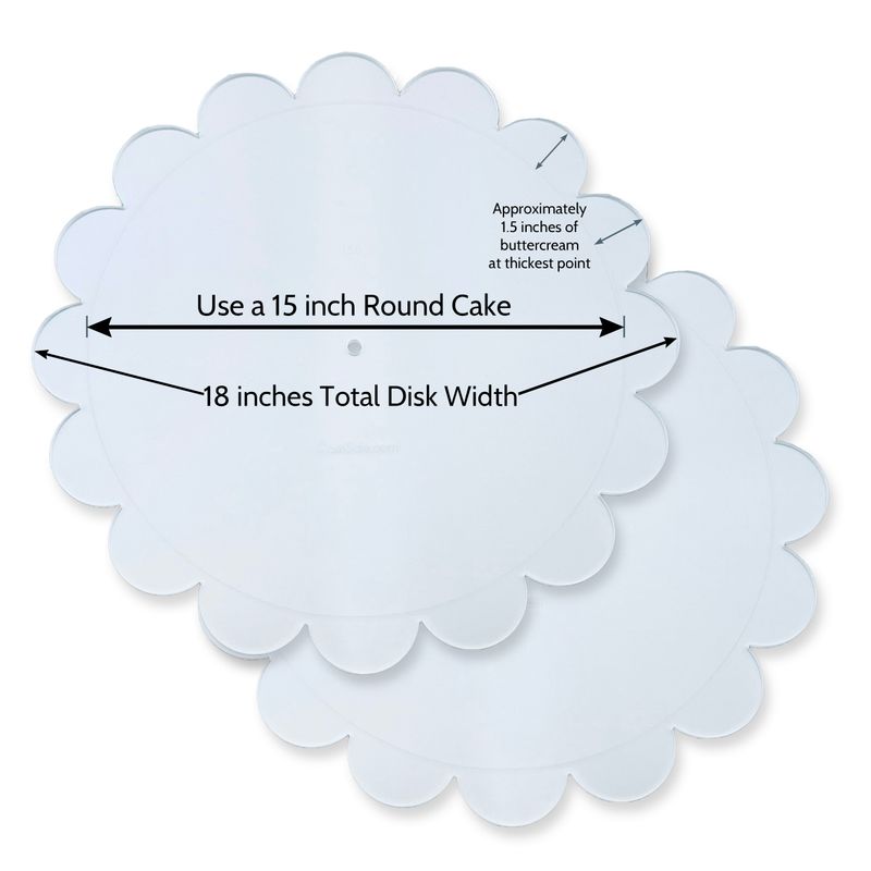 Clearance - 15&#39;&#39; Scallop Disks - 2 Disk Set