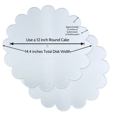 Clearance - 12&#39;&#39; Scallop Disks - 2 Disk Set