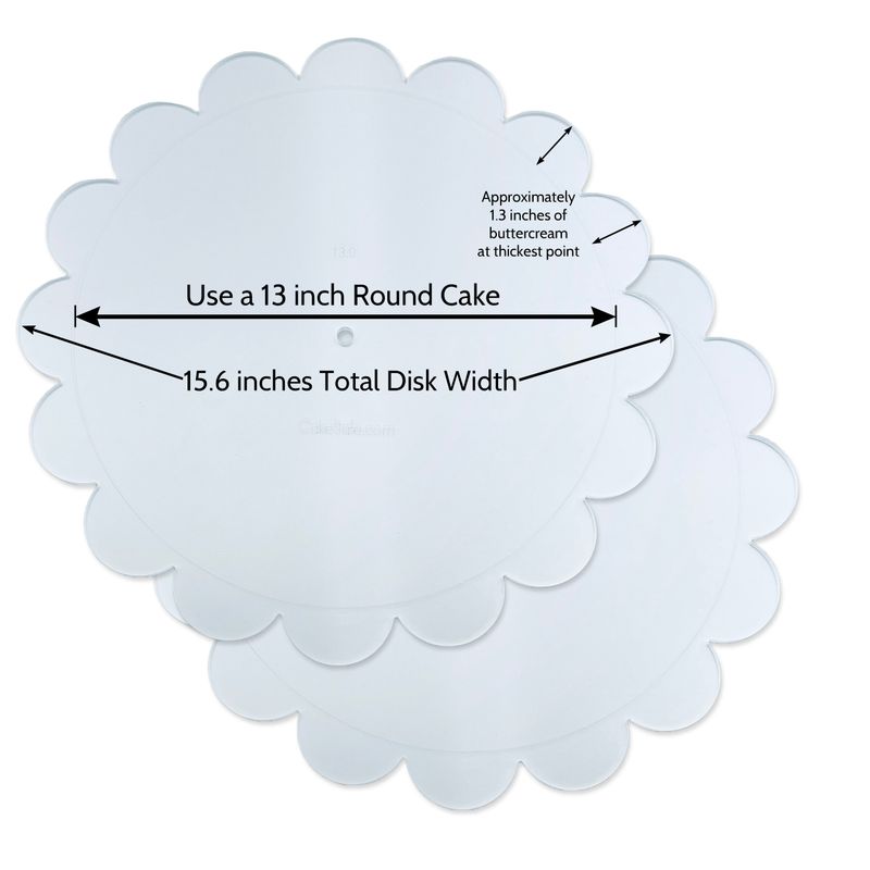 Clearance - 13&#39;&#39; Scallop Disks - 2 Disk Set