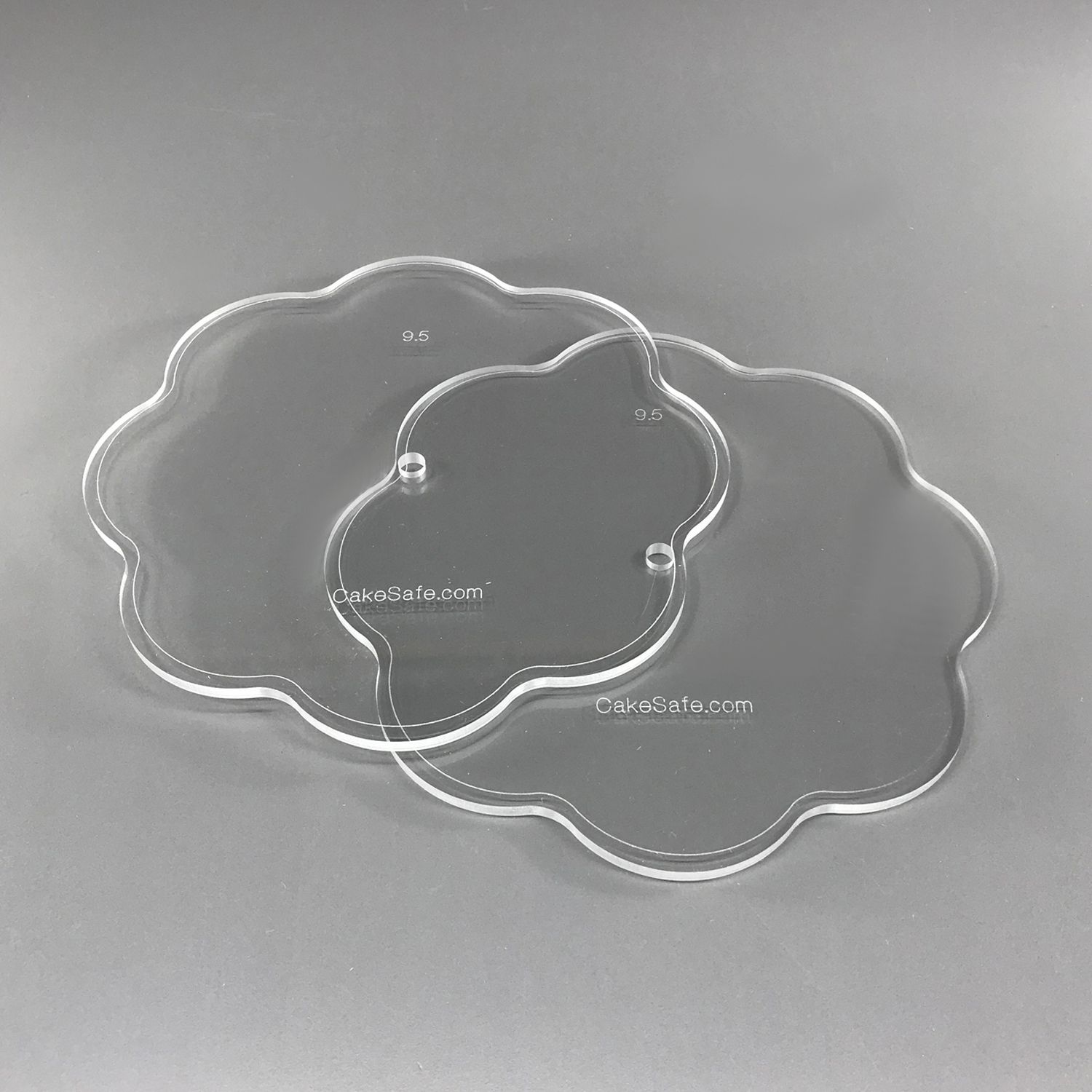 Clearance - 9.5&quot; Wilton Petal Acrylic Disks - 2 Disk Set