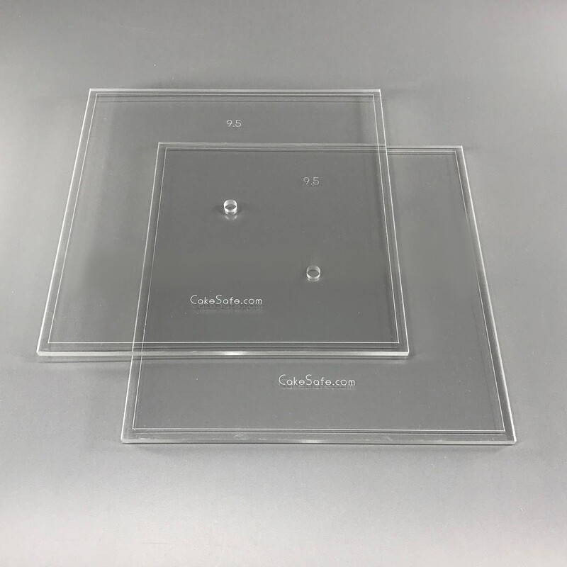 Clearance 4.5" Square Acrylic Disks - 2 Disk Set