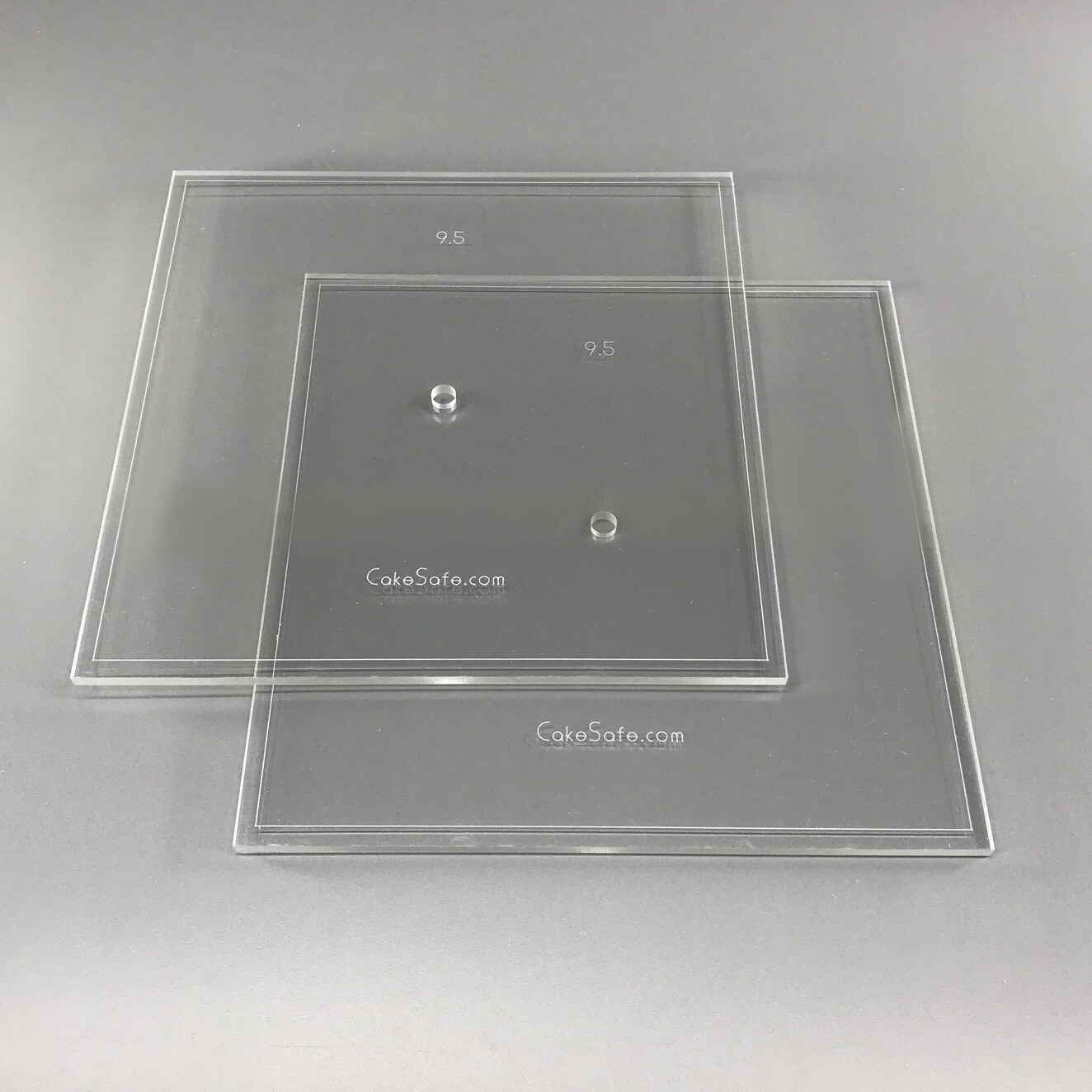 Clearance 10.25" Square Acrylic Disks - 2 Disk Set
