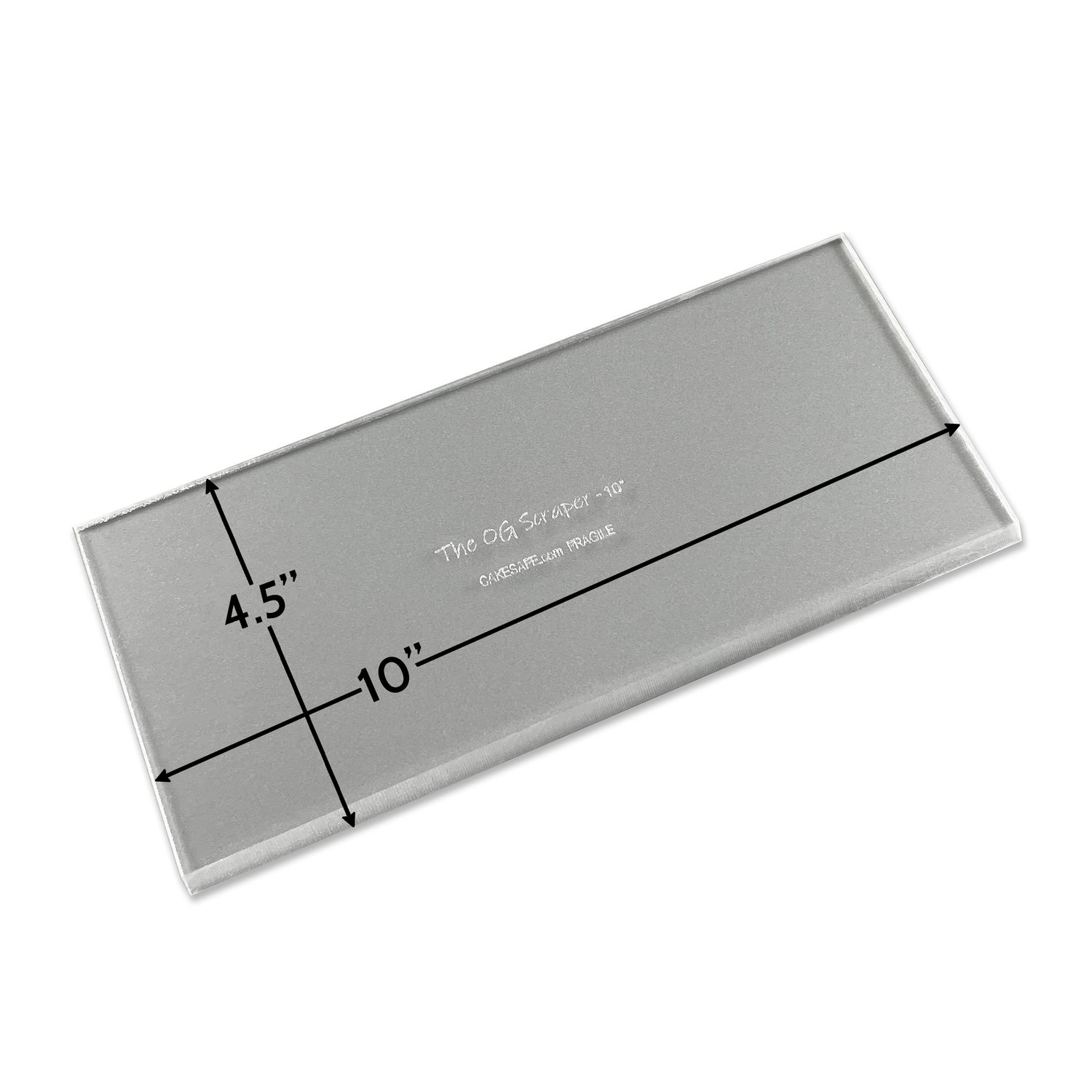 The OG Icing Scraper — 10 Inch Clear Acrylic