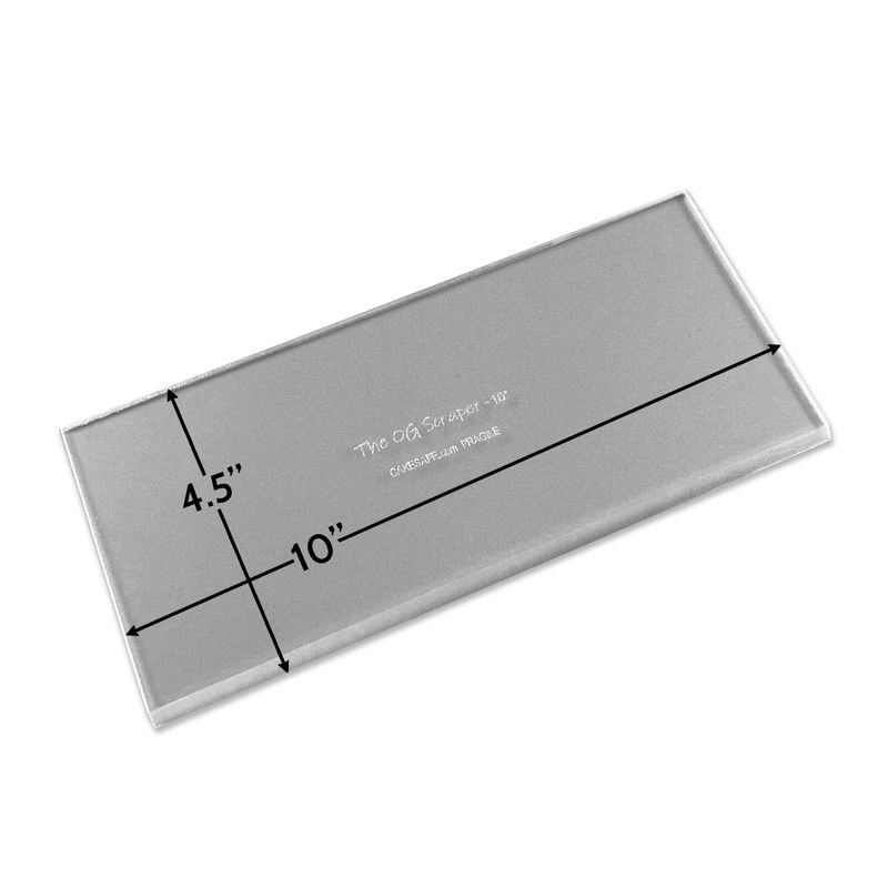 The OG Icing Scraper — 10 Inch Clear Acrylic