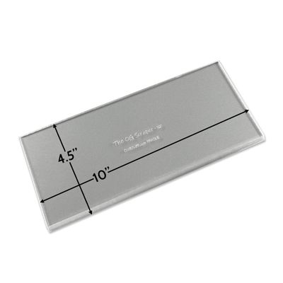 The OG Icing Scraper — 10 Inch Clear Acrylic