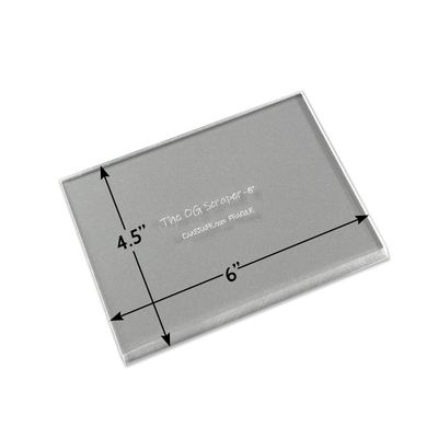 The OG Icing Scraper — 6 Inch Clear Acrylic