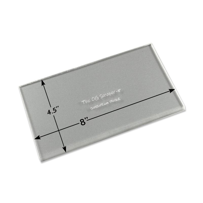 The OG Icing Scraper — 8 Inch Clear Acrylic