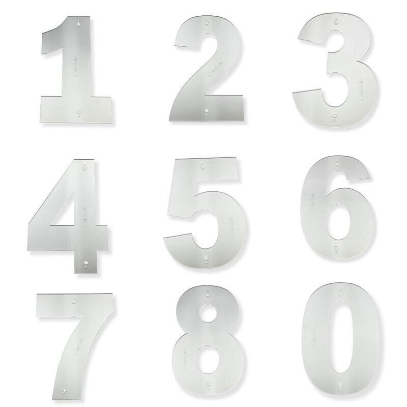 Number Cake Template Set (0 through 9)