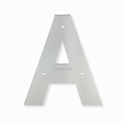 Individual Letter Cake Template
