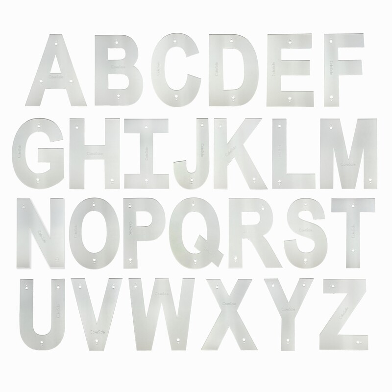 Letter Cake Template Set (A-Z)