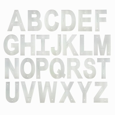 Letter Cake Template Set (A-Z)
