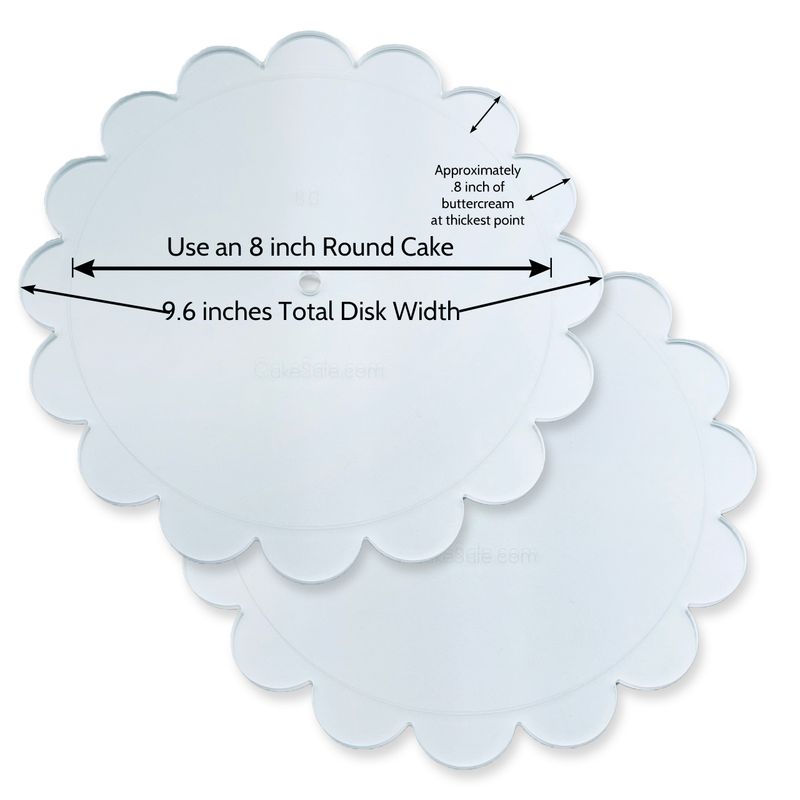 Clearance - 8" Scallop Disks - 2 Disk Set Clearance - 8" Scallop Disks - 2 Disk Set