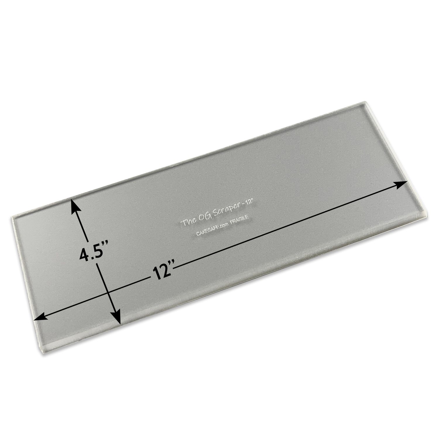 The OG Icing Scraper — 12 Inch Clear Acrylic