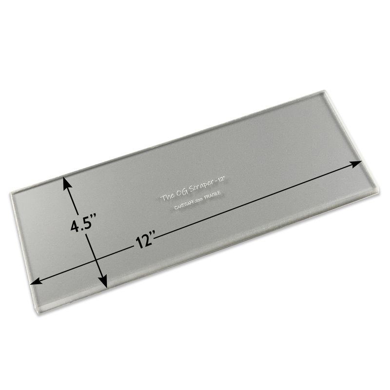 The OG Icing Scraper — 12 Inch Clear Acrylic