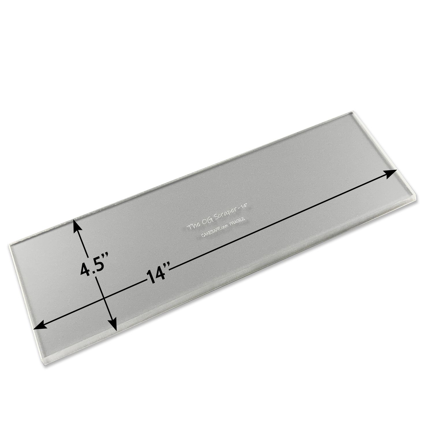 The OG Icing Scraper — 14 Inch Clear Acrylic