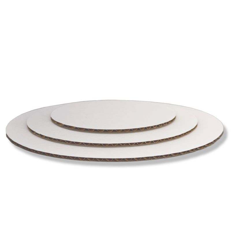 Cardboard Cake Rounds — No Center Hole, CakeSafe-Compatible Cake Boards
