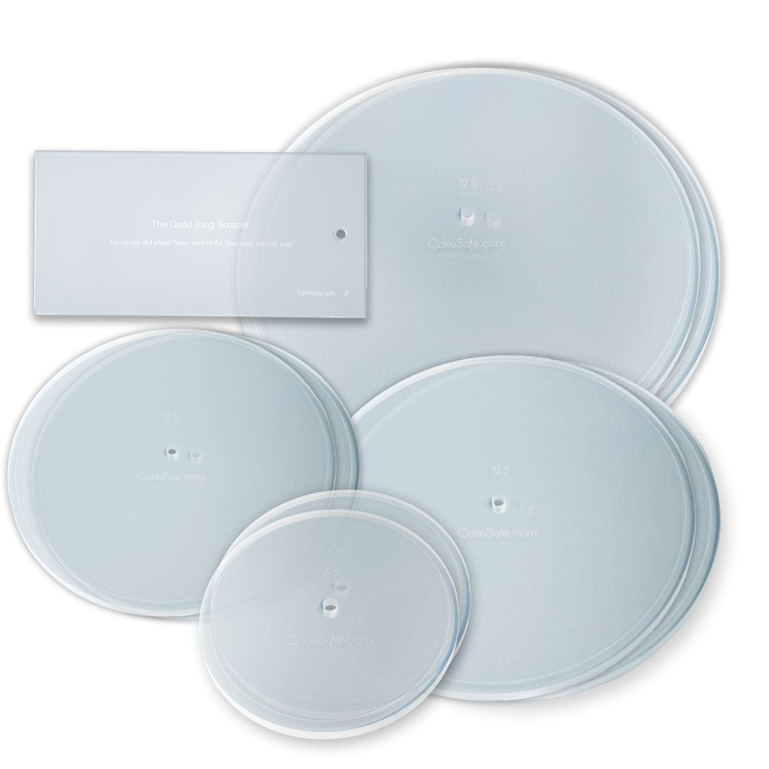 Cake Frosting Acrylic Disk Kit - Deluxe