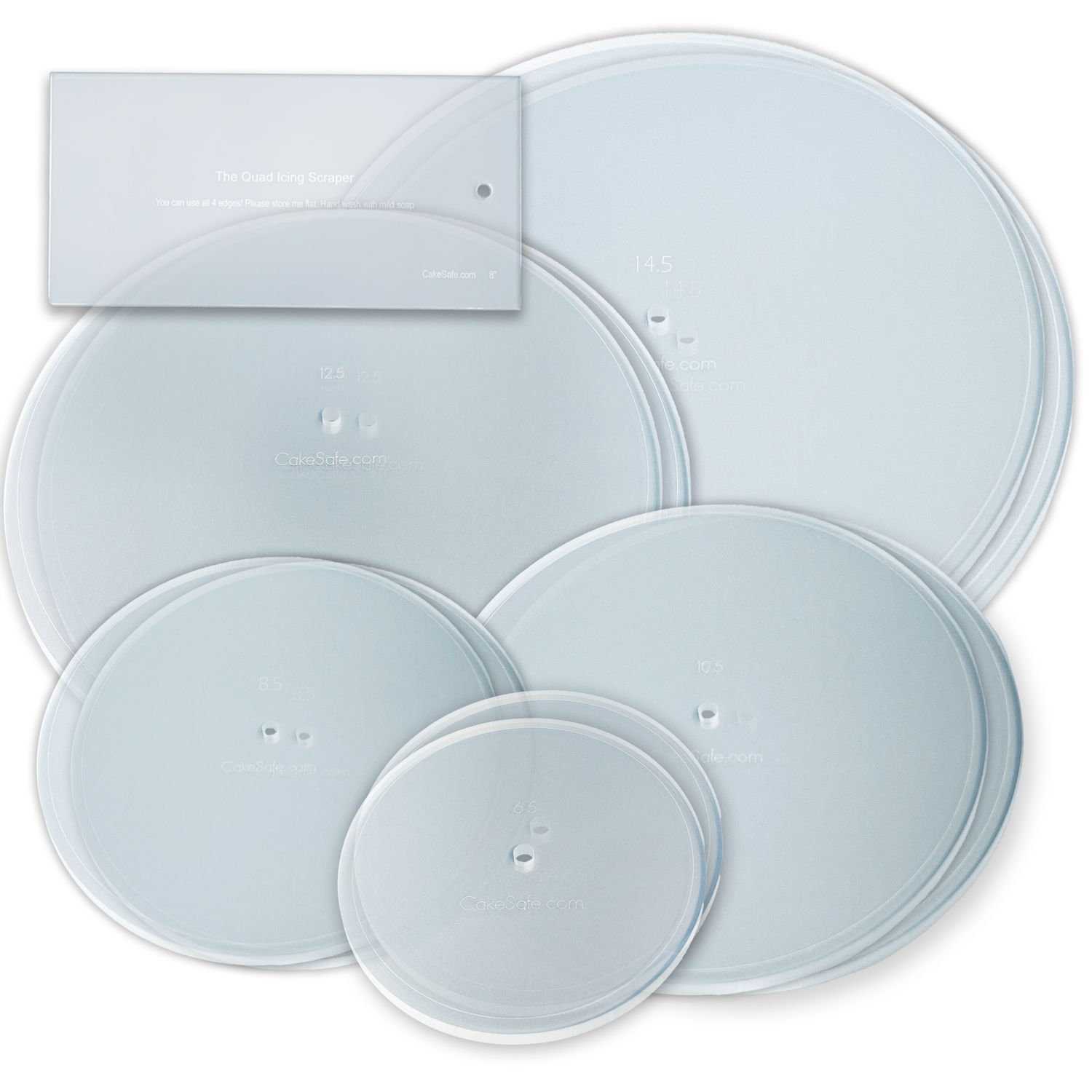 Cake Frosting Acrylic Disk Kit - Professional