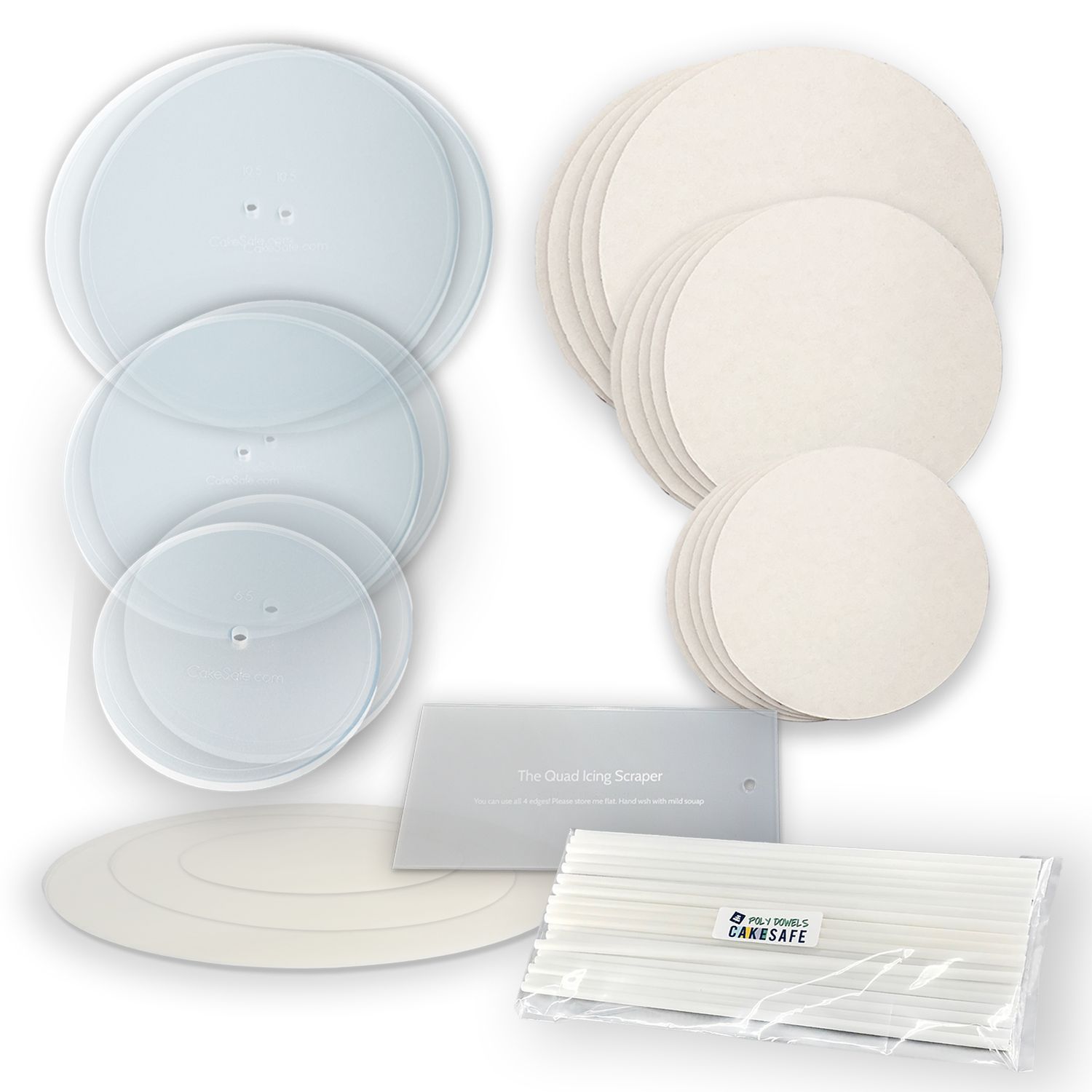 Acrylic Disk Cake Decorating Gift Set — Starter Set