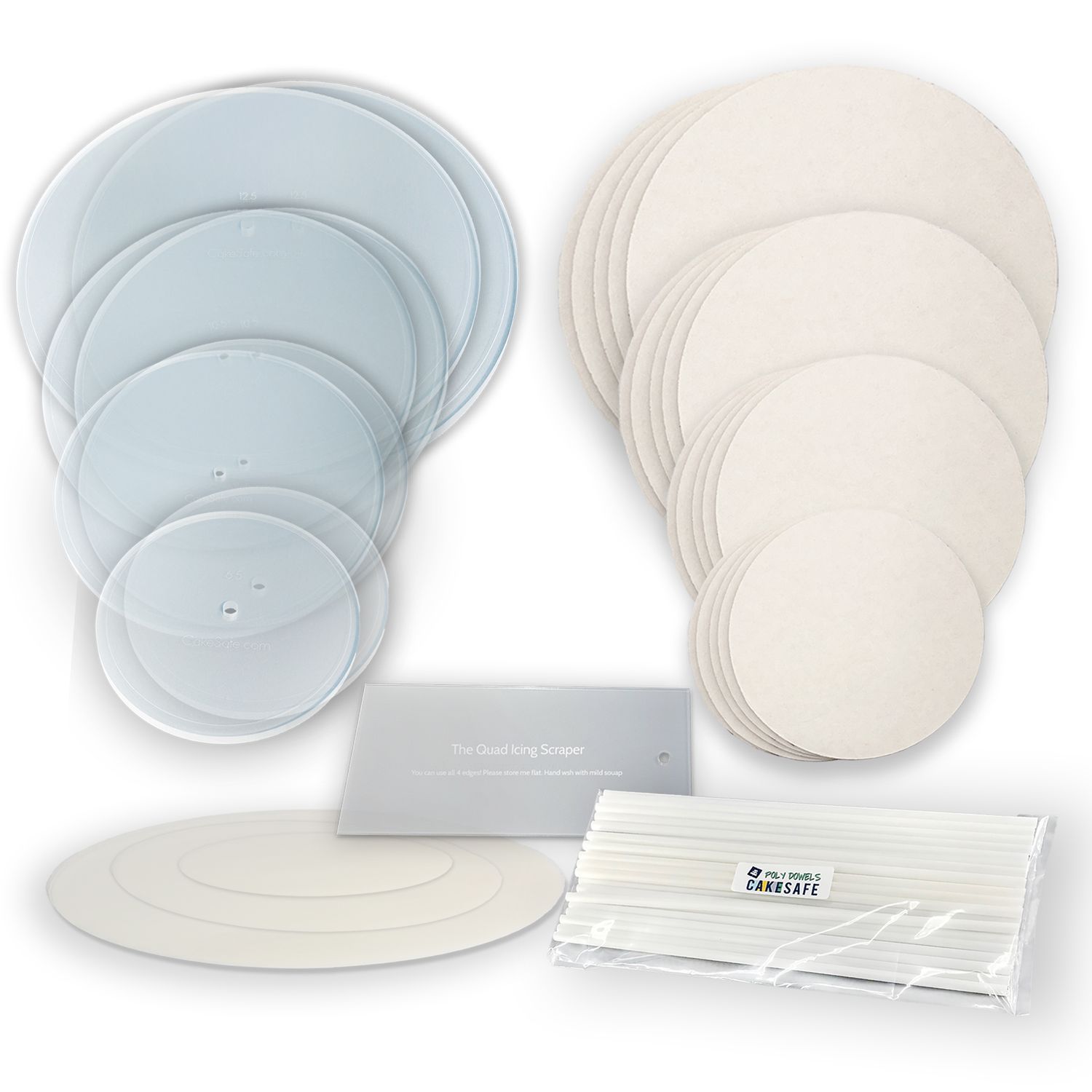 Acrylic Disk Cake Decorating Gift Set — Expanded Set