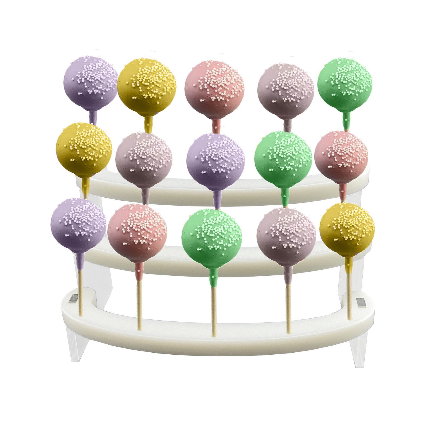 Cake Pop Stands — Semi-Circle, Rectangle &amp; Oval Display Trays