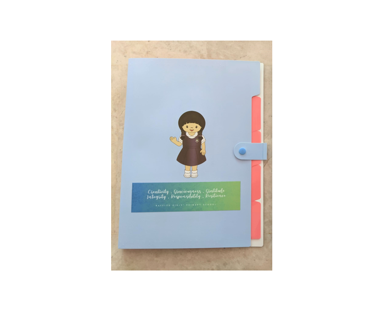 One folder with School Values (S$5.00)