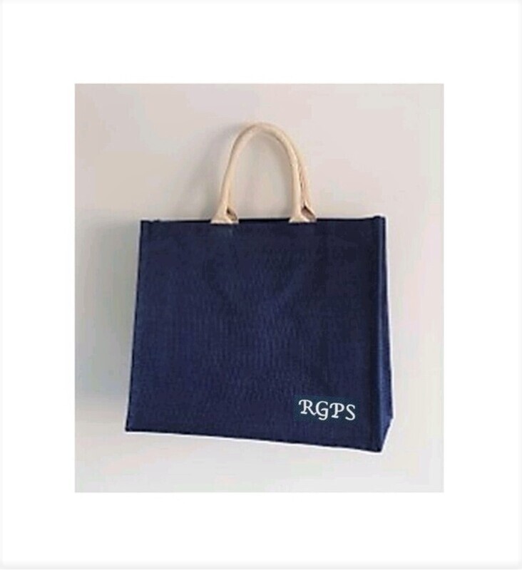 Jute bag with RGPS initials