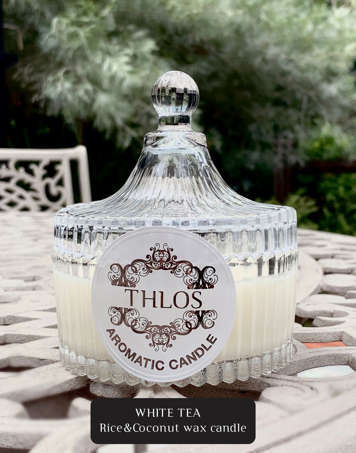 White Tea Rice and Coconut Wax Candle : Preorder : available on 28 OCT 2025