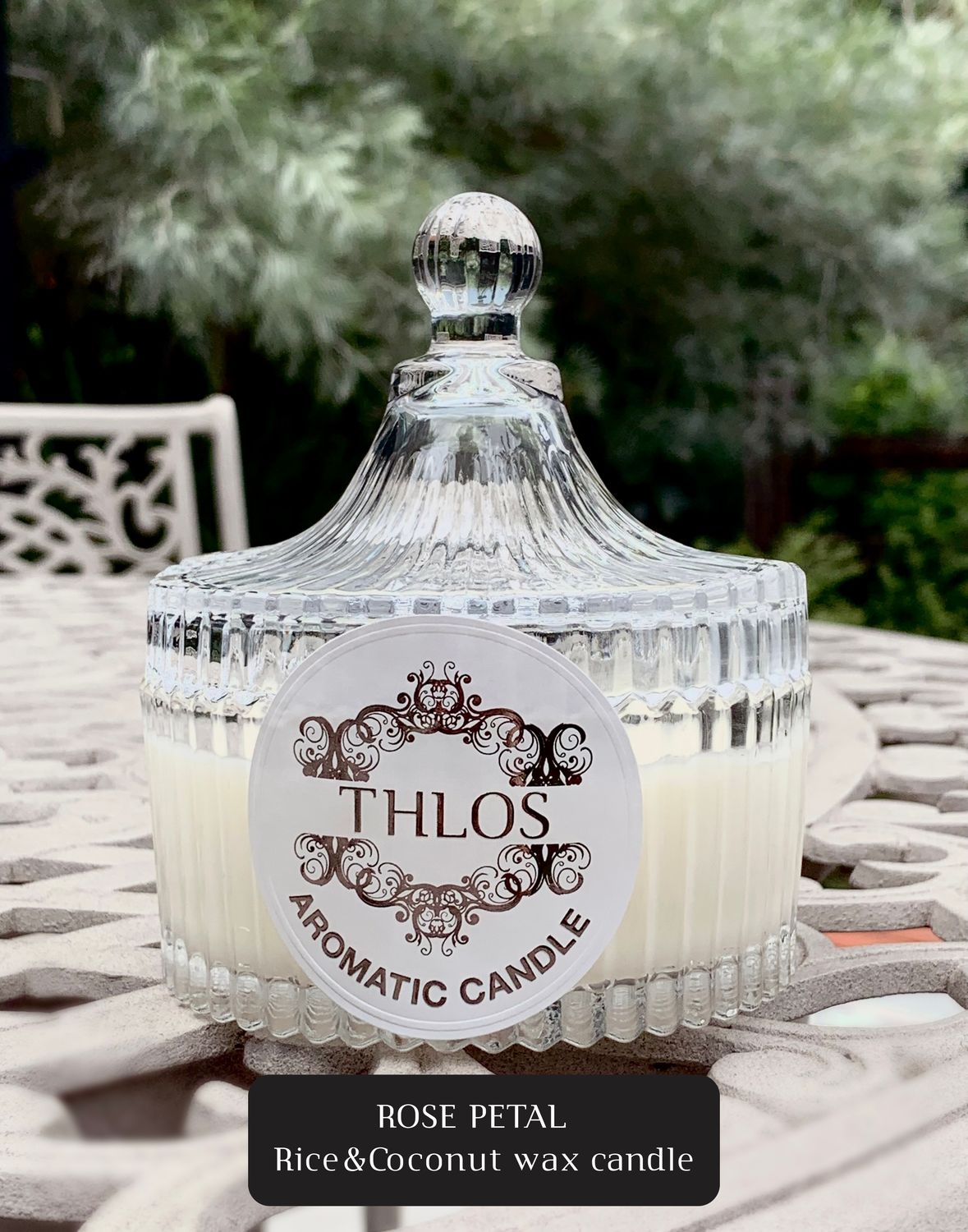 Rose Petal Rice and Coconut Wax Candle : Preorder : available on 28 OCT 2025