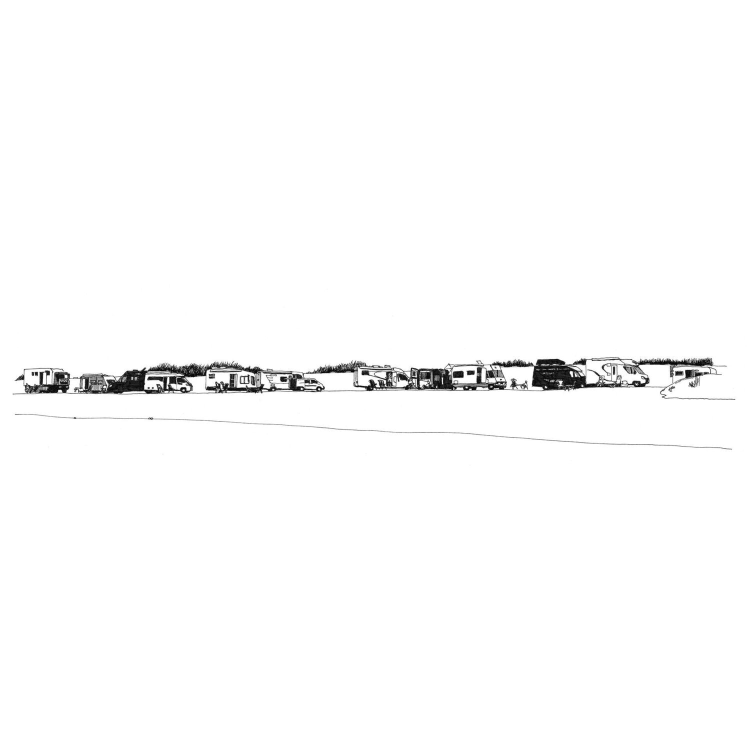 Wall of Campers, Brouwersdam