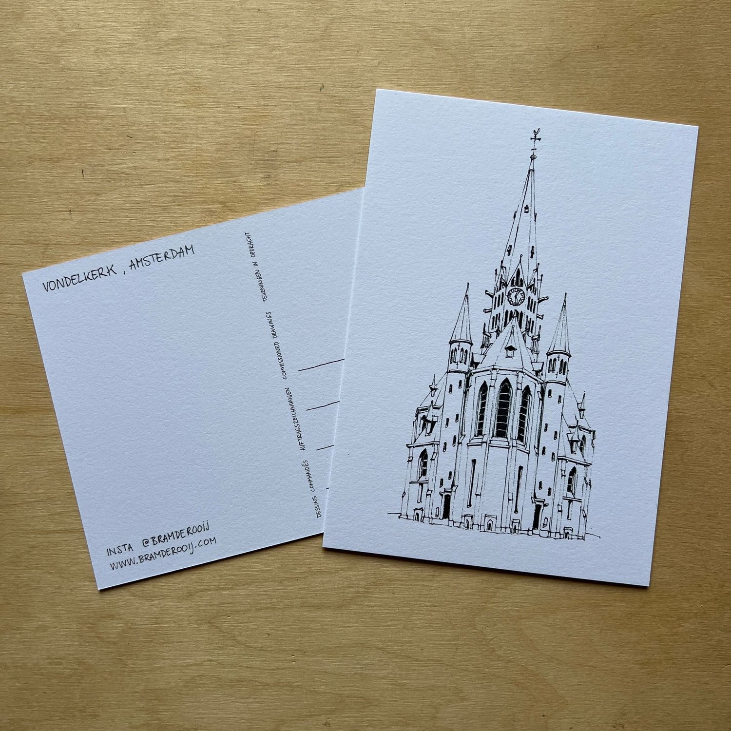 Vondelkerk Fundraiser Postcard