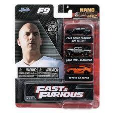 Jada Toys Nano Hollywood Rides: 1.65&quot; Fast &amp; Furious Collector&#39;s Die-cast Series 3-Pack
