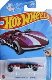 Hot Wheels 2024 - Collector # 027/250 - HW Celebration Racers 01/10 - HW Braille Racer - Twin Mill red