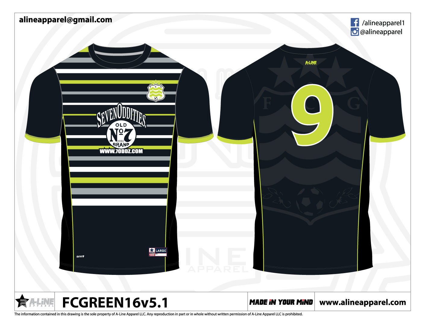 FC Greenwater Black Jerset